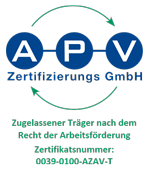 APV Logo 0039 0100 AZAV T BKF Weiterbildungen transparent 150